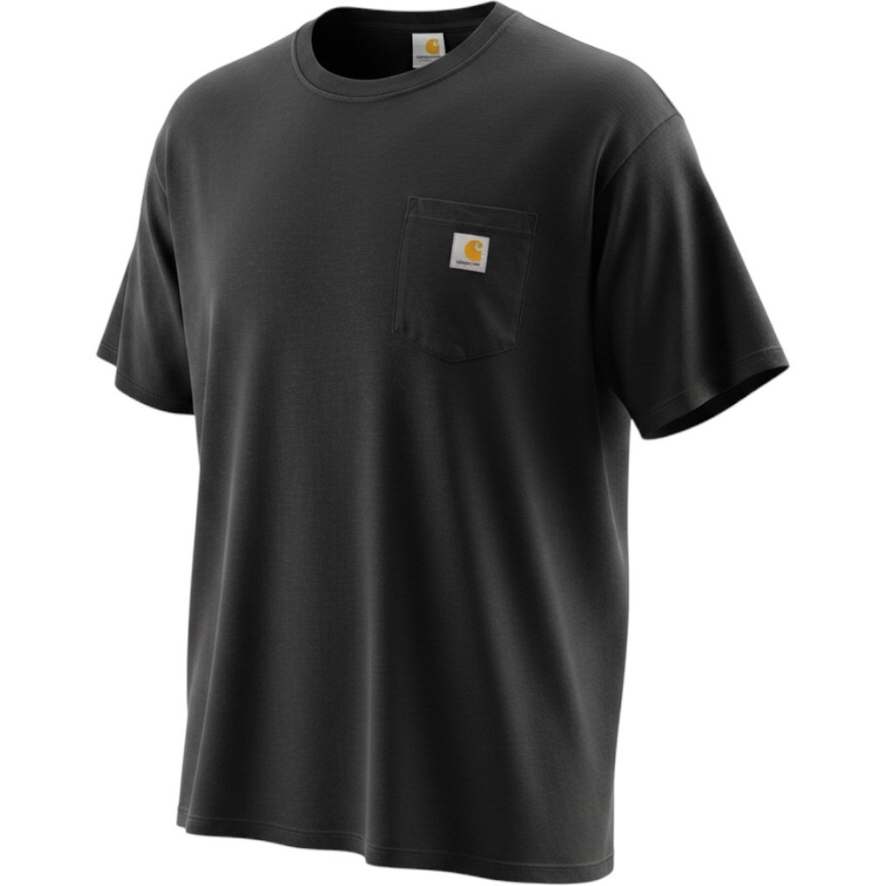 Carhartt Force Relaxed-Fit Midweight Short-Sleeve Pocket T-Shirt - Black - 2XL